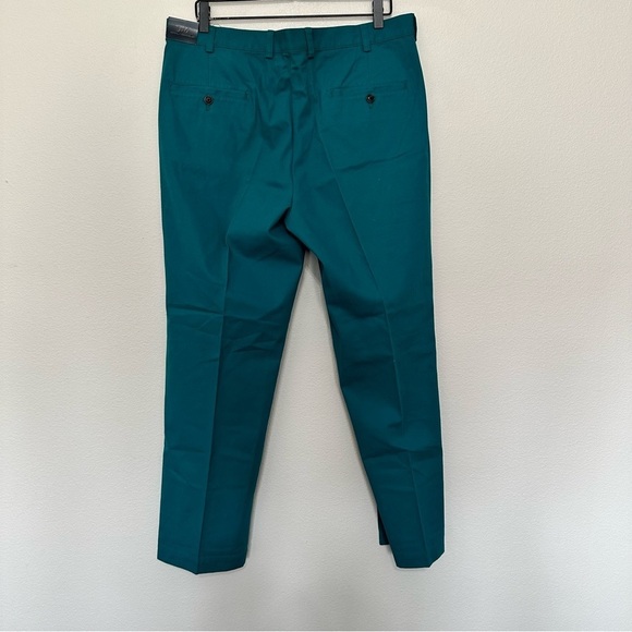 NWT brooks brother “346” teal flat front men’s trousers size 36W x 30L - Picture 4 of 4